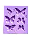 F1771 molde de silicone borboletas confeitaria biscuit