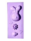 F1784 molde de silicone páscoa confeitaria biscuit
