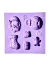 F1797 molde de silicone natal confeitaria biscuit