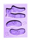 F1814 molde de silicone sapatilha confeitaria biscuit