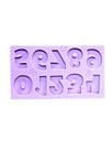 F1820 molde de silicone numeros confeitaria biscuit