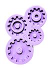 F1826 molde de silicone engrenagens confeitaria biscuit