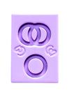 F1835 molde de silicone alianças confeitaria biscuit