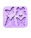 F1839 molde de silicone borboletas confeitaria biscuit