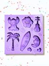 F1869 molde de silicone alienígena havaiano confeitaria biscuit