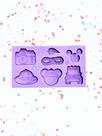 F1873 molde de silicone ratinho safari confeitaria biscuit