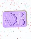 F1877 molde de silicone kit escalope / base rendada confeitaria biscuit