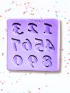 F1882 molde de silicone números confeitaria biscuit