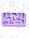 F1883 molde de silicone trânsito confeitaria biscuit