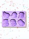 F1886 molde de silicone capivara confeitaria biscuit