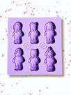 F1893 molde de silicone ursinhos coloridos mini confeitaria biscuit