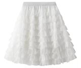 F3711-Saia Feminina Camadas Festa Dança Elegante Chique Luxo M78