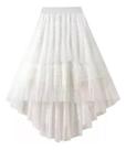 F3743-Saia Midi Feminina Tule Babado Camadas Princesa M1920