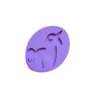 F838 Molde de silicone chaveiro unicórnio resina biscuit confeitaria