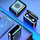 F9 Fone de ouvido Bluetooth sem fio Alto-falante binaural Mini alto-falante de transmissão 2 em 1