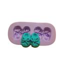 F958 molde de silicone sapatinho bebe confeitaria biscuit