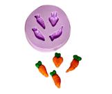 F983 molde de silicone cenouras páscoa confeitaria biscuit
