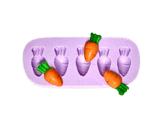 F990 molde de silicone cenouras páscoa confeitaria biscuit