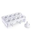 Fábrica De Coxinhas Forma Modeladora Salgados Cor Branco