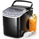 Fabricador de Gelo Elétrico Ice Maker - 12kg/24h - 4,5kg de Armazenamento - Preto