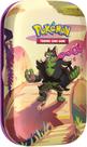 Fábula envolta em miniPokémon TCG em escarlate e violeta