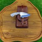 Faca Campeira Inox Boi Mula + Bainha Celular e Mini Faca Skinner - Cutelaria Haires