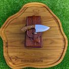 Faca Campeira Inox Boi Mula + Bainha Celular e Mini Faca Skinner - Cutelaria Haires