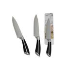 Faca Chef 7'' Inox Cabo de Borracha Preto Profissional Casita
