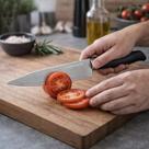 Faca Chef Aço Inox Lâmina Afiada Corte Carne Verdura Cozinha Açougue Churrasco
