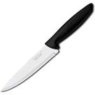 Faca Chef Plenus Aço Inox 8 Polegadas Cabo Polipropileno Preta Tramontina