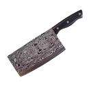 Faca Chef Proficion Aço Inox Forjado Grav Damasco Corta Osso