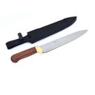 Faca Churrasco e Cozinha Arkhip Chef Cook 9'' Polida Cabo Madeira Bainha