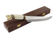 Faca Churrasco e Cozinha Zakharov Premium Golden Bull Osso 9''
