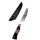 Faca Churrasco Personalizada com Nome Aço Inox 8" c/ Bainha