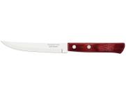 Faca Churrasco Tramontina Lâmina Aço Fio Liso Cabo Madeira Tratada Polywood Ver