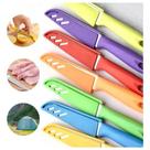 Faca Com Capa Protetora Para Dona De Casa Lamina Afiada Inox Alta Qualidade Para Corta Carne Peixes Fruta Legumes Pesca Tamanho 20Cm