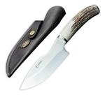Faca Coreadeira Elmo Skinner Cabo Chifre de Cervo 4,5 Pol