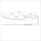 Faca Cozinha 9” Escura em Aço Carbono Tramontina