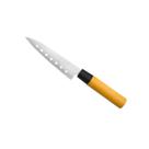 Faca Cozinha Japan Lâmina Aço Inox Sulcos 5" Profissional