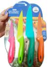 Faca cozinha kit com 4 peças cartela