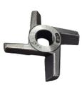 Faca cruzeta simples de moedor de carne boca 98s aço carbono Faca cruzeta simples de moedor de carne boca 98s aço carbono