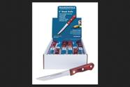 Faca de bife Tramontina Wave Edge com cabo de madeira de 13 cm