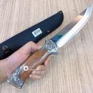 Faca De Caça Pesca Churrasco Luxo Fulltang Inox CJL Lux