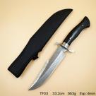 Faca De Caça Pesca Churrasco Luxo Fulltang Inox TF03