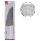Faca de carne / acougueiro de inox 8'' cabo plastico branco - WINCY