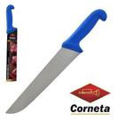 Faca de Carne de Inox 10'' Cabo Plastico Azul Premium - Corneta Cutelaria/Western