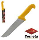 Faca de Carne de Inox 8'' Cabo Plastico Amarelo Premium - Corneta Cutelaria/Western