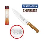 Faca De Carne Inox Cabo Madeira Churrasco 8'' Tramontina