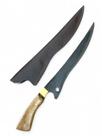 Faca de Churrasco Fileteira 10 Onix Gold Artesanal com Bainha Carbono Recanto da Brasa Faca de Churrasco Fileteira 10 Onix Gold Artesanal com Bainha Carbono Recanto da Brasa