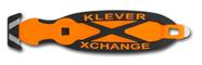 Faca de corte de caixa de segurança Klever XChange Orange